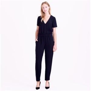 J. Crew Collection 🌈 Short Sleeve Black Jumpsuit